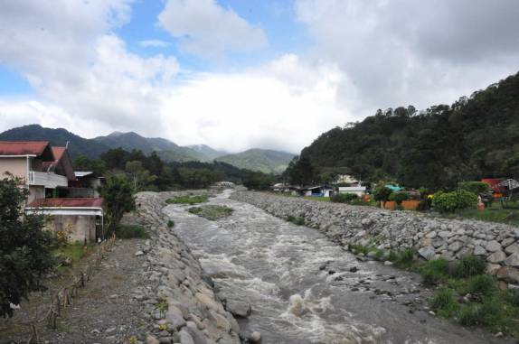 O rio que corta Boquete, no Panamá